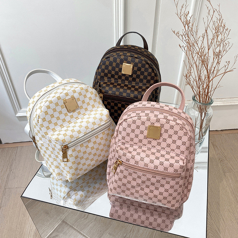 Mochila Fashionable All-Match versão coreana Mochila escolar feminina