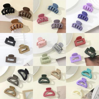 3pcs Clip de cabelo pequeno fosco fosco fosco Menina Mini Clip de cabelo colorido Fofo Clip de cabelo quebrado Clip de tubarão