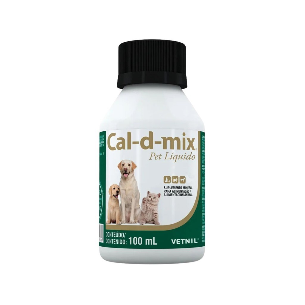 Suplemento Cal-D-MIX Líquido Vetnil 100 ml | Shopee Brasil