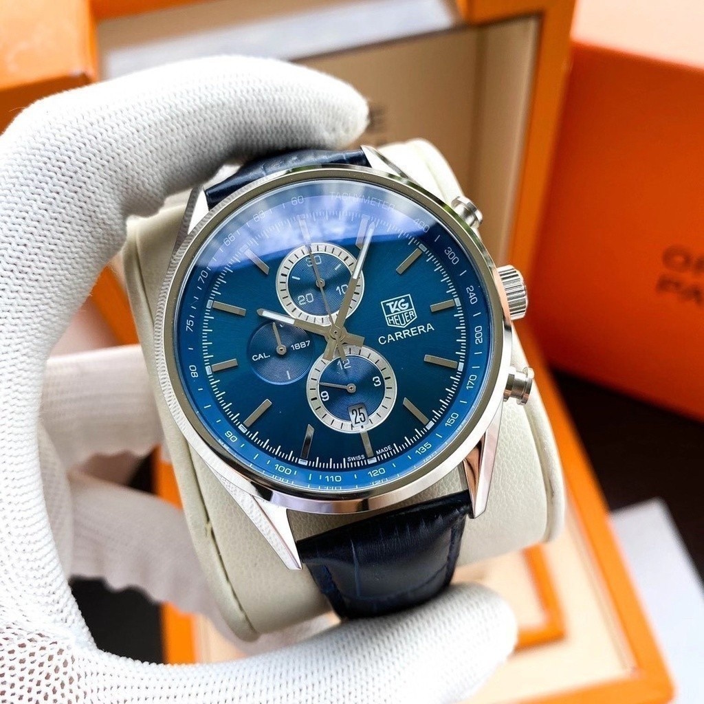 Tag _ Heuer Carrera cv2a10 . ba0796 Relógio Automático Importado 43mm Para Homens
