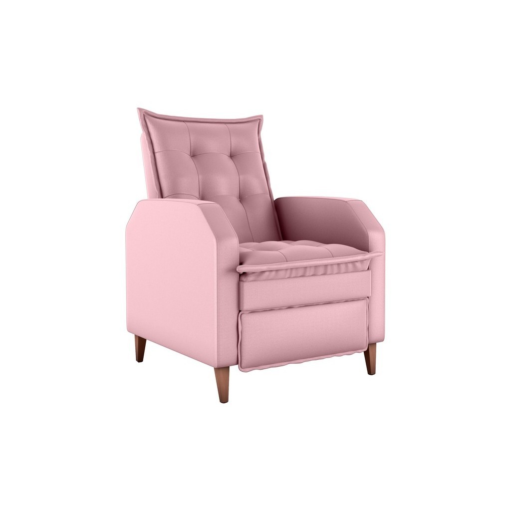 Poltrona da Mamãe Amamentação Reclinavel Yaris rosa Matrix