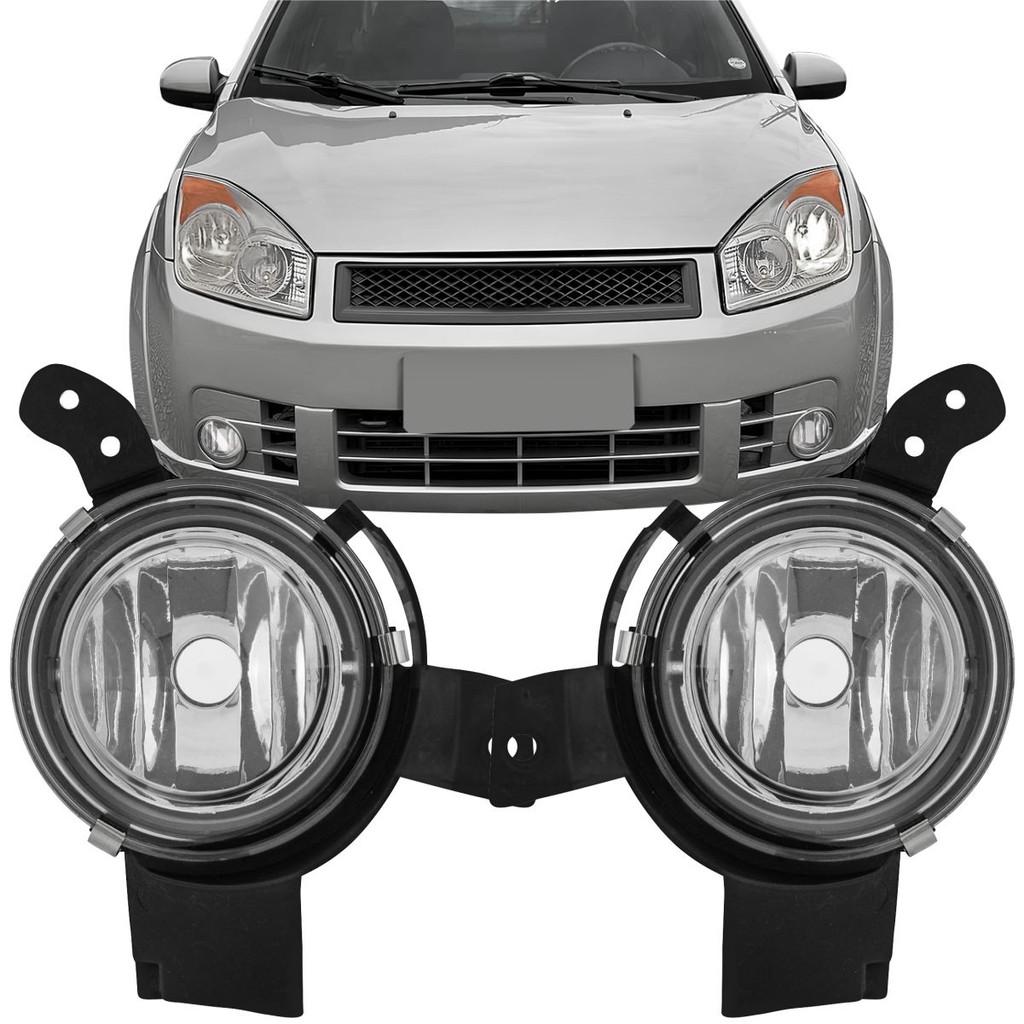 Par Farol Milha Auxiliar Neblina Ford Fiesta Rocam anos 2008 2009 2010 ...