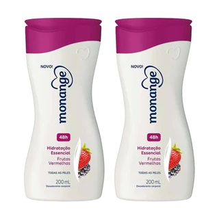 Kit 2 Und Hidratante Monange Frutas Vermelhas 200ml em Oferta na Shopee