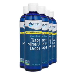 Kit 5x Trace Minerals ConcenTrace Trace Mineral Drops 237ml /Made in Usa
