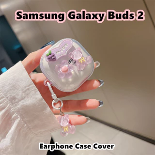 【 In Stock 】 For Samsung Galaxy Buds 2 Case Cartoon Bonito Capa De Silicone Macia Para Fones De Ouvido