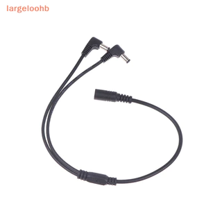 [largeloohb] 5.5mm X 2.1mm DC12V Alimentação 1 Fêmea Para 2 Ângulos Macho Way Splitter Adaptador Conector Cabo De Plugue Câmera CCTV LED Strip