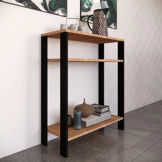 Aparador mesinha de apoio Buffet Cantinho do Café para sala, escritório, quarto em mdf amadeirado