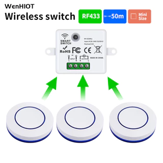 Interruptor De Controle Remoto Sem Fio RF 433MHz wireless switch