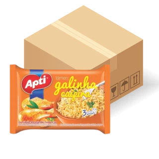 Macarrão Instantâneo Lámen Sabores Apti Miojo 85g Caixa 50 Un.