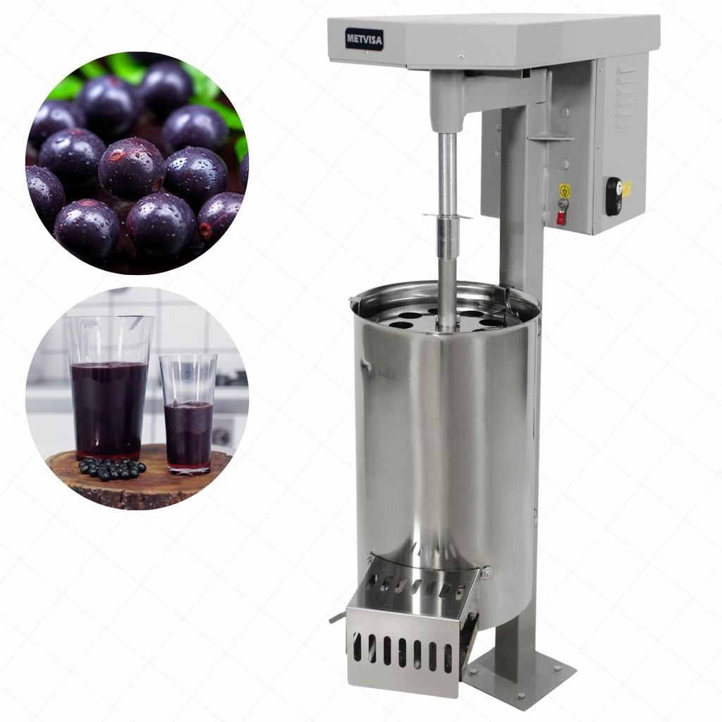 Despolpadeira De Frutas 20 L Inox Açaí Cupuaçú Dg20 Metvisa