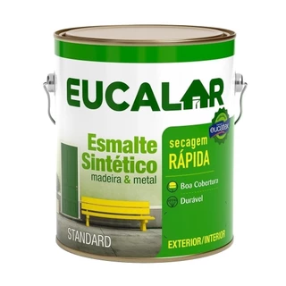 Tinta Esmalte Eucalar Brilhante Branco 3,6 Litros em Oferta na Shopee