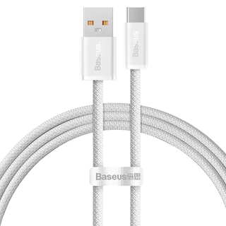 Cabo Turbo 100w 1m USB X Tipo-c Baseus Dynamic Series Branco Samsung Android