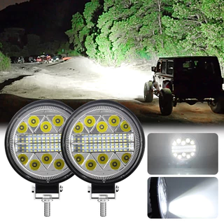 1 Peça 102W 10-50V LED Barra De Luz De Trabalho Off-road Holofote Para Caminhão SUV 4WD 4x4 Barco ATV Jeep Trator Nevoeiro