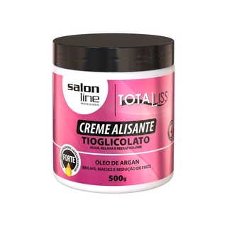 Creme Alisante Óleo de Argan Forte Salon Line 500gr em Oferta na Shopee
