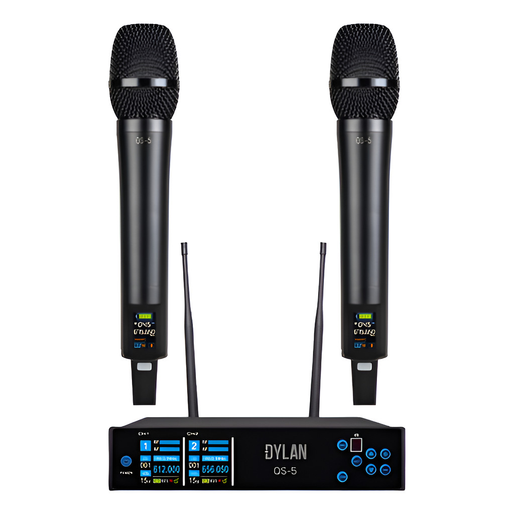 Microfone Sem Fio Dylan Qs5 Duplo Mão 2 X 150 Canais Uhf Mlp | Shopee ...