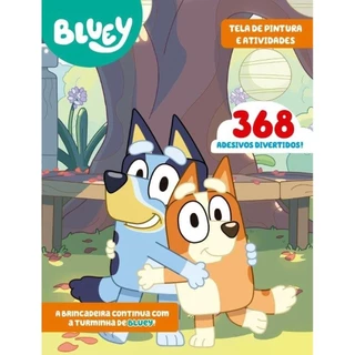 Bluey Livro Tela de Pintura e Atividades