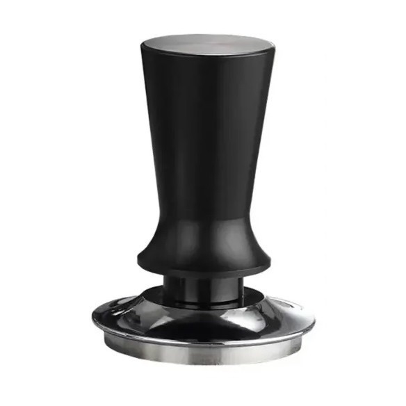 Tamper Barista Com Mola Calibrado 53mm Aço Inoxidável Preto