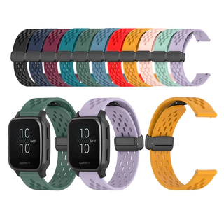 Para Garmin Venu SQ2 SQ Música Pulseira Esportiva Com Fivela Magnética De Silicone