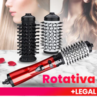 2 Em 1 Escova Secadora Rotativa Elétrica Pente Escova De Cabelo JY-4919