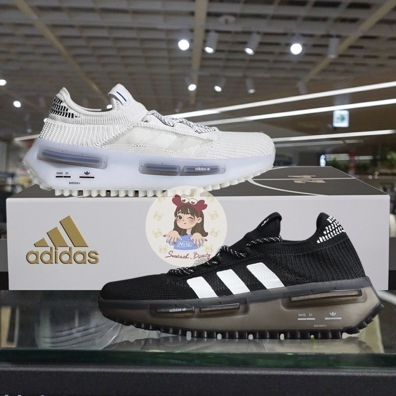 NMD S1 EDITION 1 Preto Preto Preto Preto Preto Malha Sapatos Black Boost Mulheres Homens Jogging