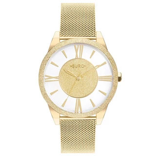 Relógio Euro Feminino Glitz Dourado - EU2036YQFS/4D