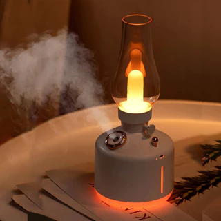 Umidificador de aroma de ar com lâmpada de acampamento retrô