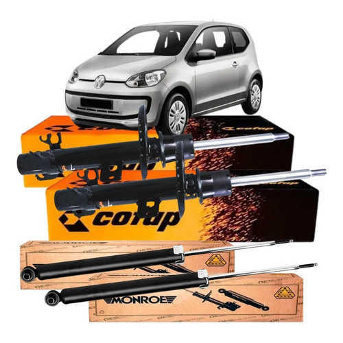 Kit Amortecedor Dianteiro Traseiro Original Cofap e Monroe Up 2014 ...