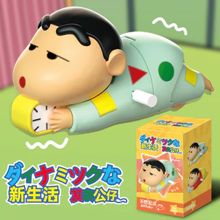 Crayon Shin Chan Brinquedos Em Movimento Exibição De Mesa 3D Figura De Ação Móvel Anime Coleção Relógio Ideias De Presente De Natal Para Crianças