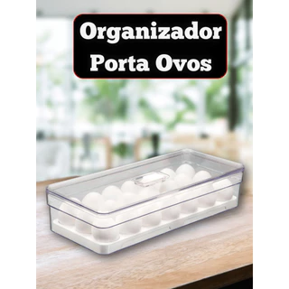Organizador Porta Ovos Acrílico 21 Unidades Luxo