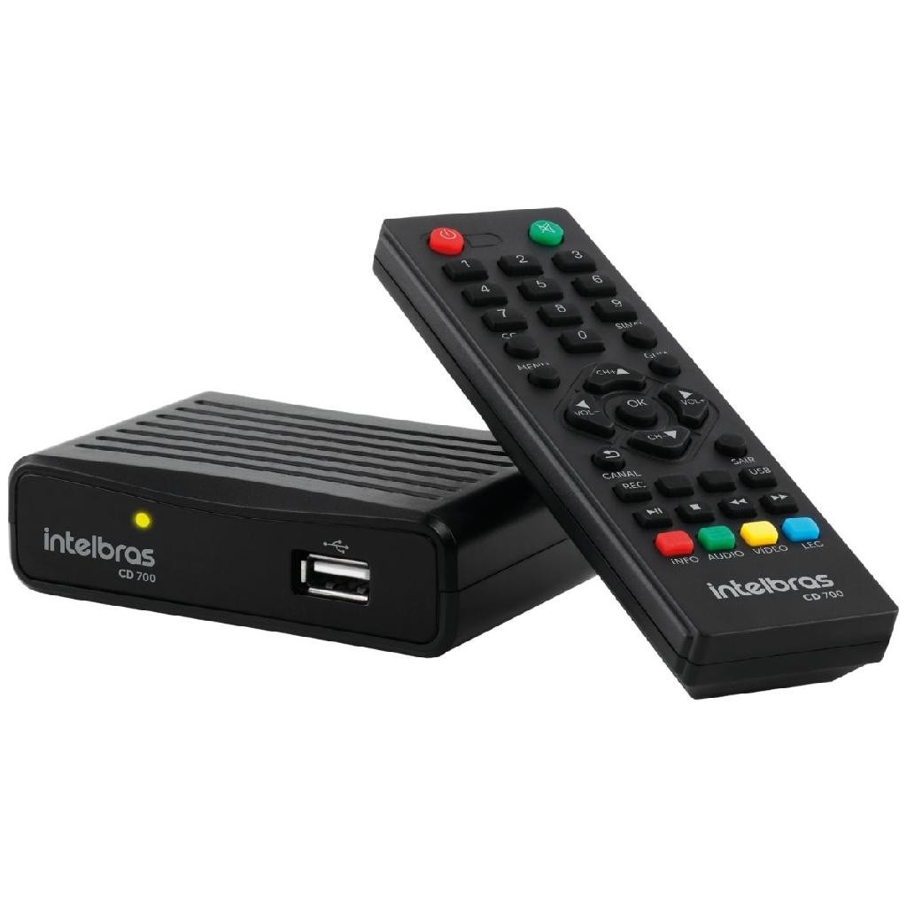 Conversor Digital de TV com Gravador Intelbras CD 700