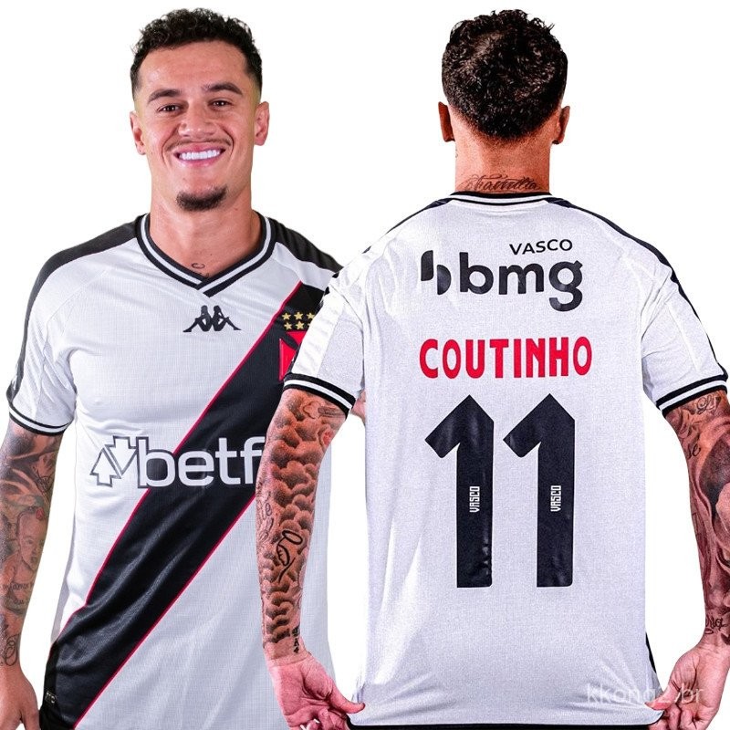 Vasco 24/25 White Away football Betfai BMG Personalização personalizada