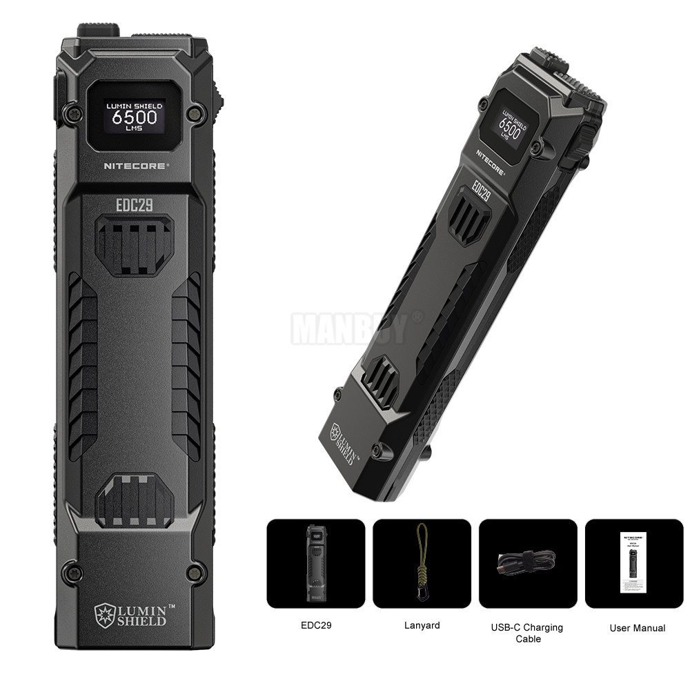 NITECORE EDC29 6500 Lumens Luz Branca 2 x Nitecorelab UHi 20 MAX Lanterna EDC Externa Com Bloqueio Rápido