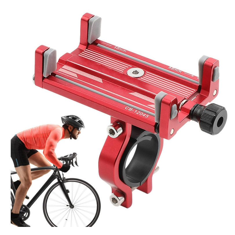 Suporte Para Celular Smartphone em Alumínio Para Motos Scooter Bicicleta