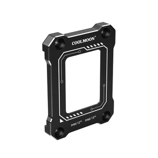 ADAPTADOR SOCKET PROCESSADOR INTEL LGA 1700 CONTACT FRAME, PRETO, MOLDURA CORRETOR PRESSÃO CPU