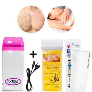 Cera Depilatória Mega Bell Kit +25 Papel Falso Tecido em Oferta na Shopee