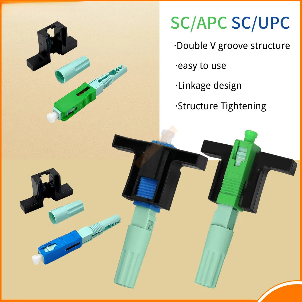 Novo Conector De Fibra Óptica SC apc UPC 58mm Rápido Óptico De Modo ...