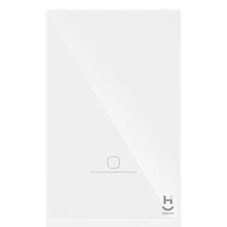 Interruptor Inteligente 1 Tecla Conexão Zigbee Compatível com Assistente de voz, IOS e Android Branco - Geonav em Oferta na Shopee