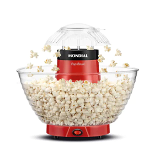 Pipoqueira Elétrica, Pop Bowl PP-05, 127V, 1200W Vermelha Mondial