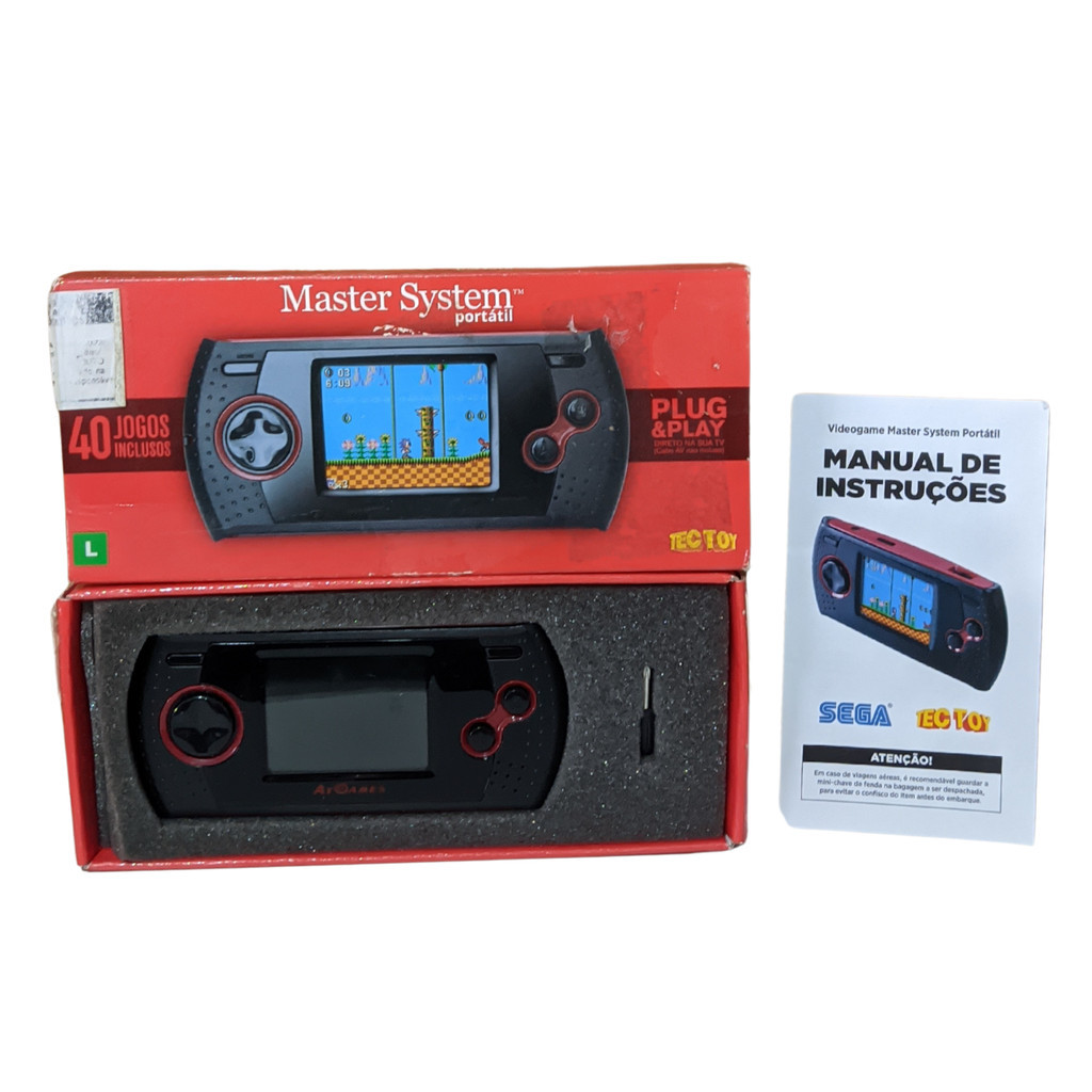 Console Master System Portatil Tec Toy | Shopee Brasil