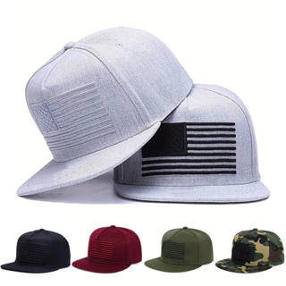 1 Unisex American Flag Bordado Chapéu de Hip-Hop Bordado Chapéu de Hip-Hop para o exterior Chapéu Casual Adequado para Homens Mulheres Quatro Estações Viagem Festa à beira-mar