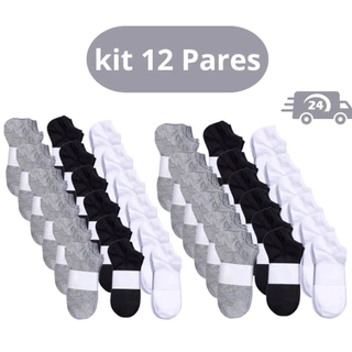Kit 12 Pares De Meia Soquete Unissex