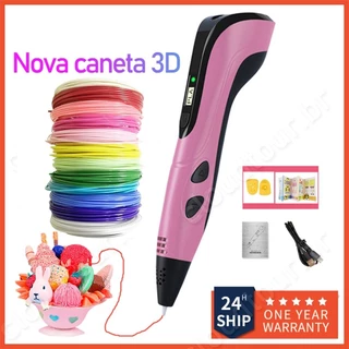 Caneta com Impressão 3D e Tela LCD Para Crianças