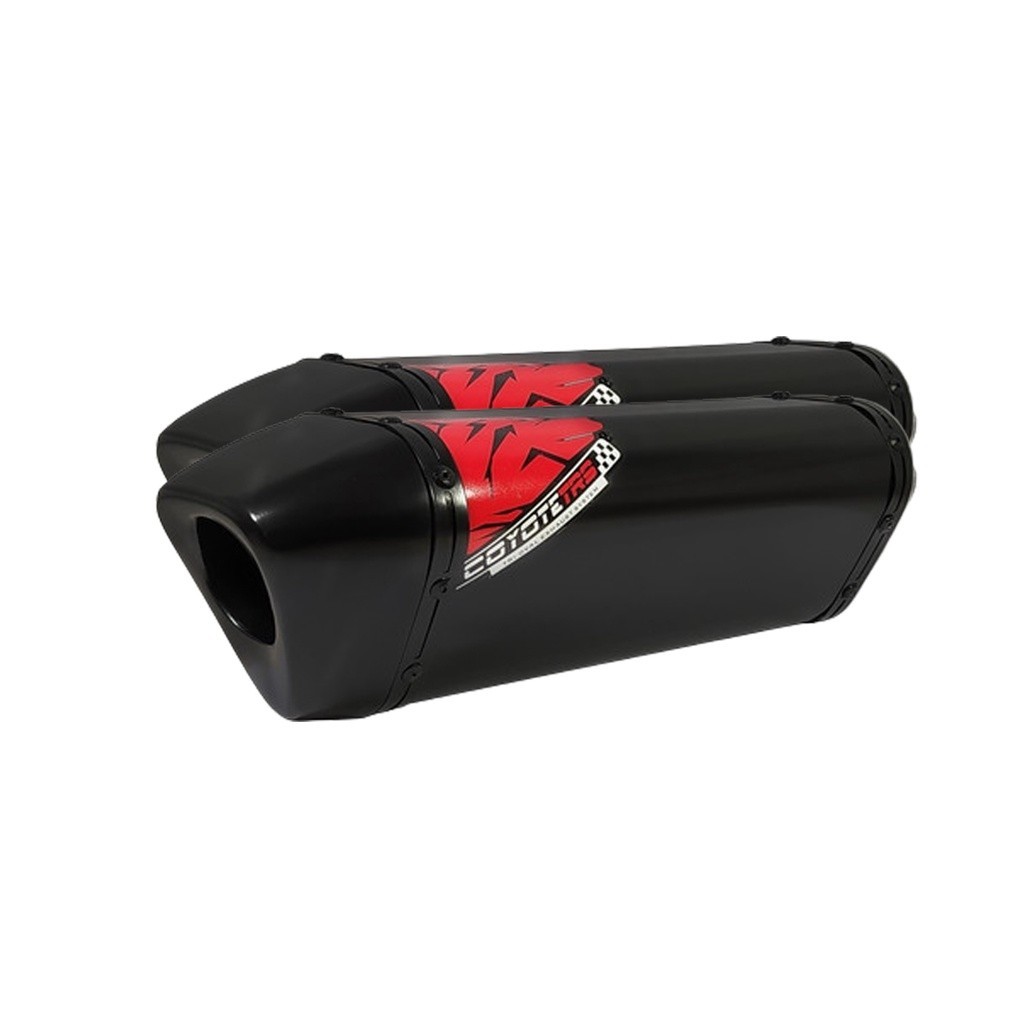 Escape / Ponteira Coyote TRS Tri-Oval Alumínio PAR - XT 660 R