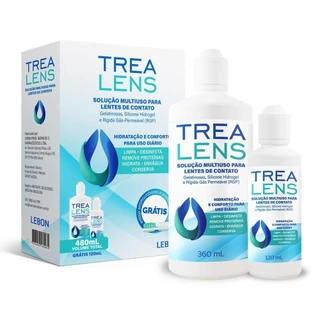 Kit Solução Para Lente De Contato Trea Leans C/ 480ml Lebon