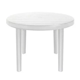 Mesa Plástica Redonda Desmontável Jardim Grande Premium