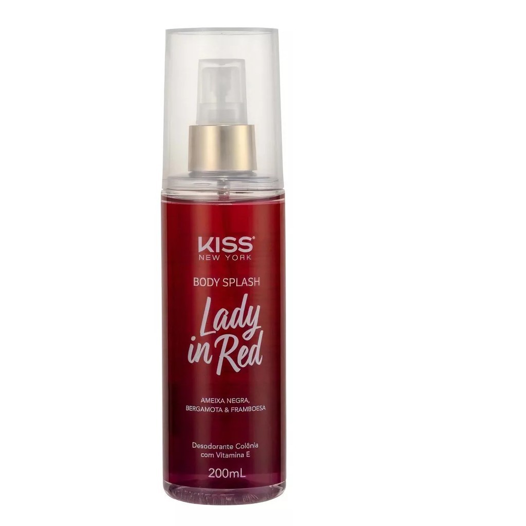 Body Splash Kiss New York Lady in Red 200ml