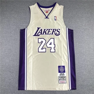 【 10 styles 】 NBA jersey Los Angeles Lakers No . 24 KOBE Camisa De Basquetebol Dourada Roxa