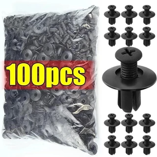 fixadores de parafuso plastico 100pçs Pára-Choques Plástico Fixador De Rebite Fivela De Expansão