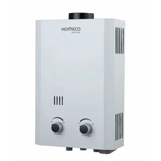 Aquecedor Komeco 7L GN Gás Natural Pilha Baixa Pressão Slim KO07M Chuveiro