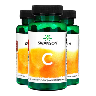 Kit 3x Complexo de Vitamina C Swanson Bioflavonóides 60Capsulas /Made in Usa